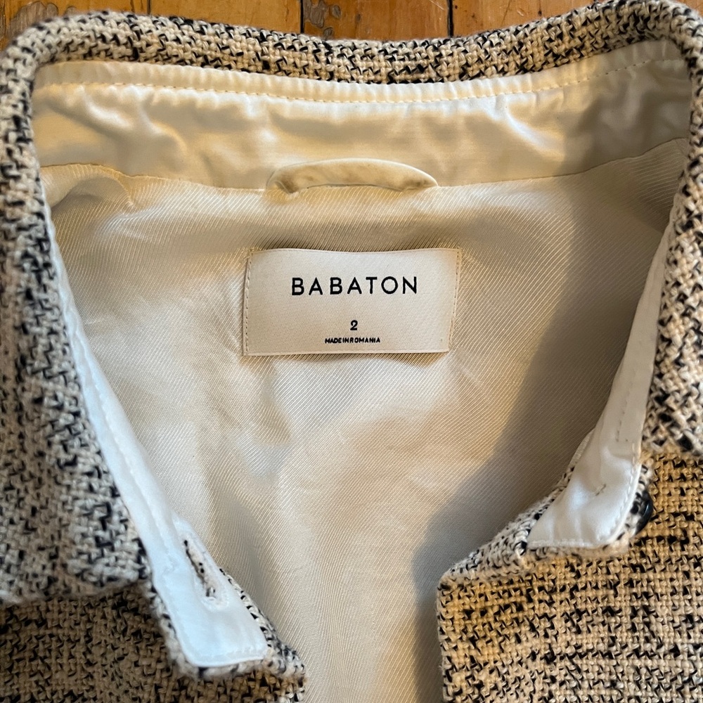 Babaton Aritzia Cream Tweed Women's Jacket Joan - Picture 4 of 7